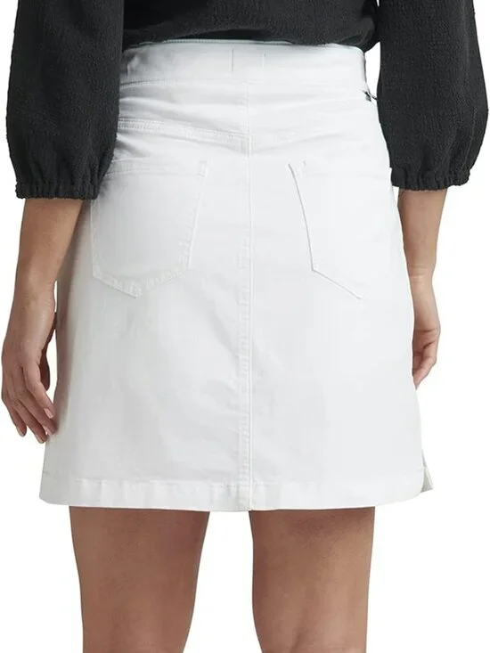 JAG JEANS On The Go Mid-Rise Skort White - Sz 8 - NEW - Picture 2 of 8